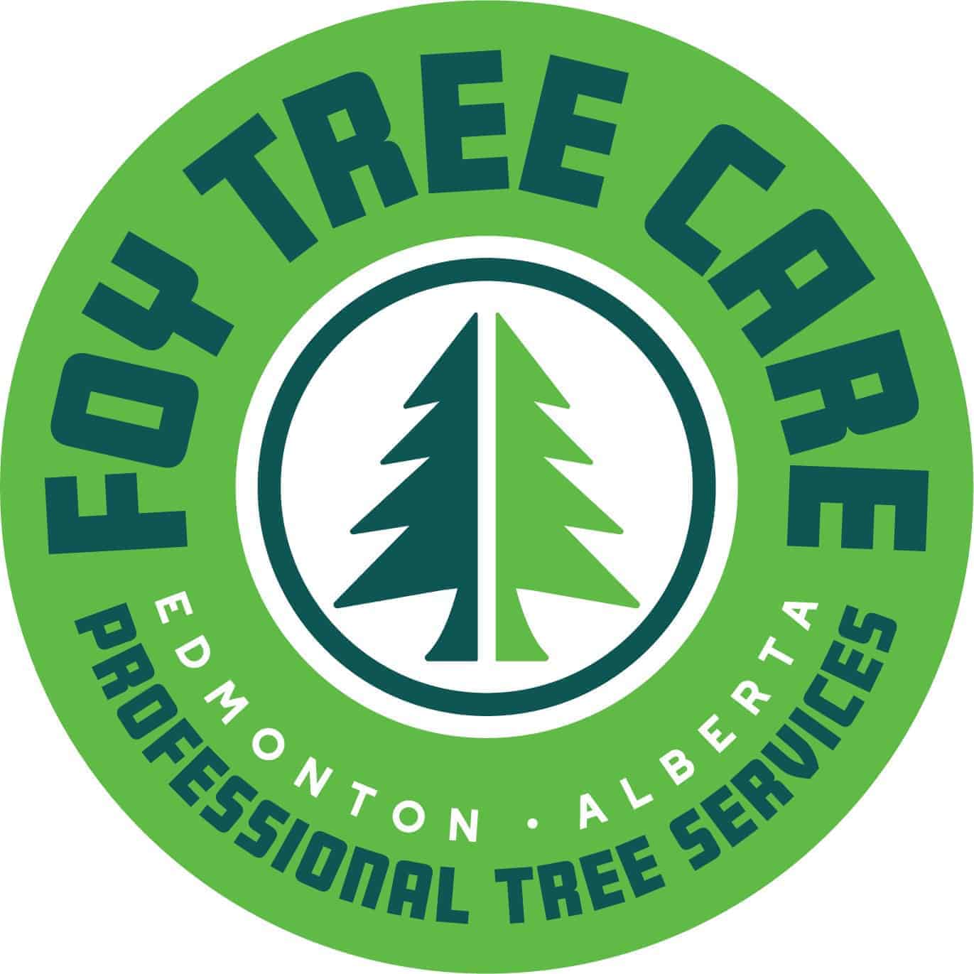 Foy Tree Care logo featuring a badge of professional tree removal services – Tree Service in Edmonton by Foy Tree Care.